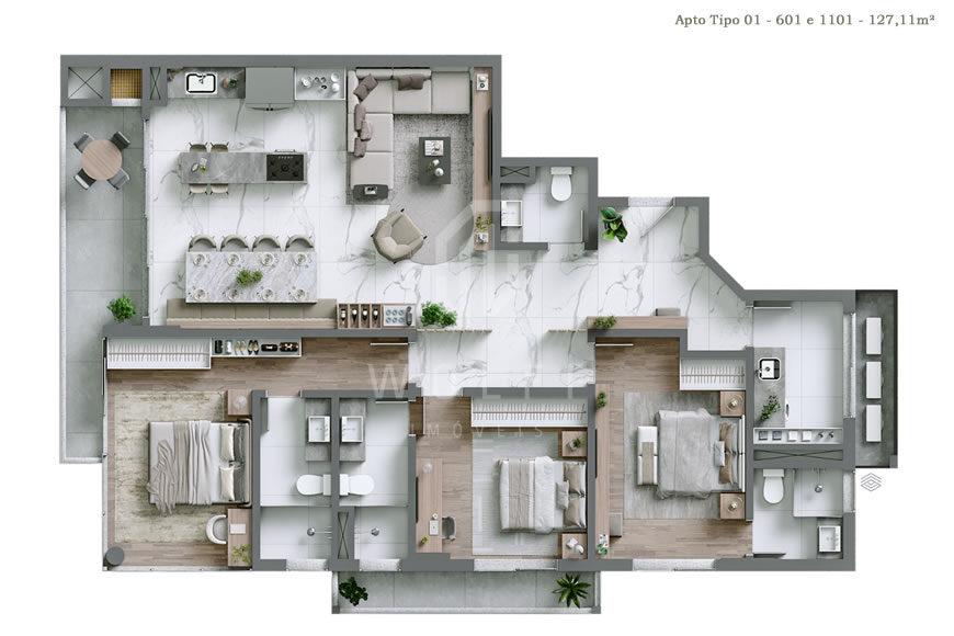 JD1179 - Serena - Apartamentos com Localização Privilegiada